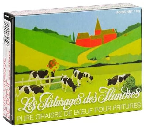 Les Pâturages des Flandres Pure graisse de boeuf pour fritures - 3x 1kg