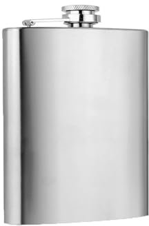 BML 6oZ Stainless Steel Hip Flask Leakproof Portable Pocket Whiskey Flask for Men Women Ideal for Travel Camping Hiking Outdoor Adventures and Gift
