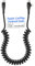 Cable USB C a USB C/Lightning en espiral Apple Carplay y Android Auto, [certificado MFi] Cable Lightning USB C para coche con sinc de datos, cable cargador USB C para iPhone 15 14 13 Android