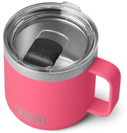 YETI Rambler Stapelbares Tasse MS 2.0, Edelstahl, Tropical Pink, 14oz (414ml)
