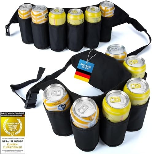 Bier-Holster Bierflaschen-Halter Biergürtel Flaschenhalter (Biergürtel 6-Fach)