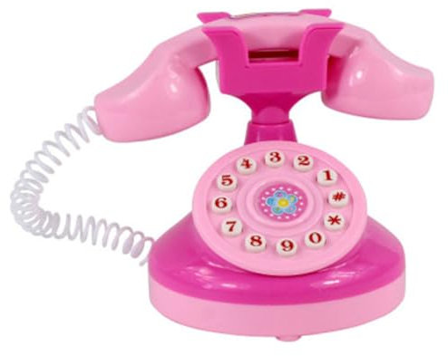 Kid Telephone Toy Vintage Electronic Music Landline Toy Early Educational Pretend Play Toy (No Battery) Summer Games