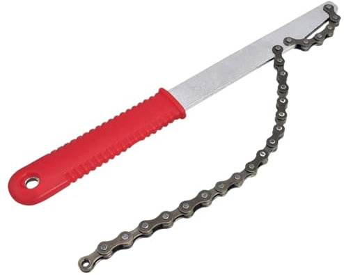 Outil de fouet à chaîne pour vélos, outil de retrait de cassette de vélos,Outils de retrait de pignon de vélo en acier au carbone, clé de retrait de roue libre | Outil de retrait de roue libre robuste