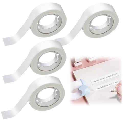4 Rollen Unsichtbares Klebeband Transparenter Matter Klebefilm für Allgemeine Zwecke zur Reparatur Etikettierung Zuhause, Büro und Schule, 15 mm x 25 m