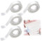GluTapel Ruban Adhésif Invisible, 4 Rouleaux Papier Collant, Ruban Adhésif Transparent pour la Réparation, l'Etiquetage et la Fermeture de Documents, 15 mm x 25 m