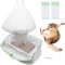 Katzenkotbeutel mit Filterloch, Katzentoiletten Einlagen Kordelzugbeutel, Sieb-Katzenstreueinlagen für Katzenklo (14PCS,2PACKS)