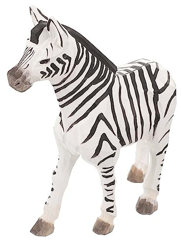 MUSISALY Nette Tisch Zebra Figurine Holz Geschnitzt Tier Ornament Für
