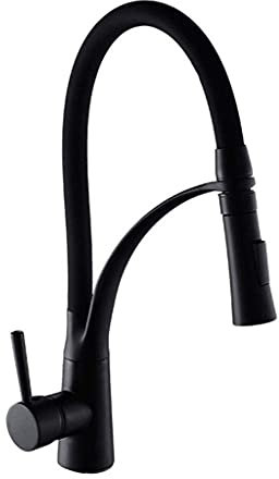 JNVFTCUX Grifo-Grifo de Cocina abatible con rociador y grifos de Cocina extraíbles con Orificio Comercial for Fregadero de Cocina