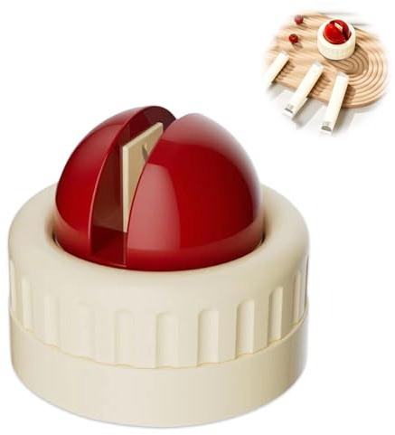 Kugel-Saugnapf-Schleifstein, runder Kugel-Saugnapf, professioneller schneller Messerschärfer, Kugel-Saugnapf, Messerschärfer, hilft bei der Reparatur und Wiederherstellung (Rot)