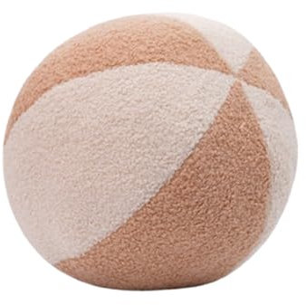 champracer Plüschkugel Wurfkissen,3D Runde Plüschkissen runde Wurfkissen, Kinderzimmerdekoration, Plüschkissen, Dekokissen Kissen für Zuhause,Ball Dekokissen Plüschtier für Sofa Boden Deko (Khaki)