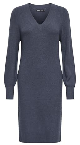 ONLY Damen Onlkatia Ls V-Neck Dress KNT Onlkatia Ls V-Neck Dress KNT (1er Pack)