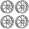 4x Dezent Felgen TN silver 5.5Jx15 ET40 4x100 kompatibel mit Toyota Yaris