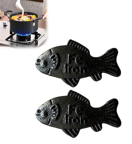 Iron Fish/Bird Add Natural Iron to Food & Water, Fish/Bird Shaped Reusable Chef Tool for Iron Deficiency, Perfect for Vegans, Athletes, Pregnant Women & Kids Fight Anemia &Deficiency (2 Pcs Fish)