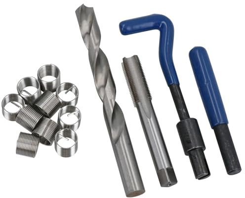 AB Tools M14 x 1.25mm Metric Thread Repair Kit Helicoil Set for Damaged Threads 15pc