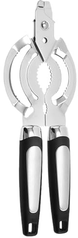 Ouvre-bocal pour personnes âgées, en acier inoxydable, pour cuisine, comptoir, salle à manger, eau, bière, soda, noix