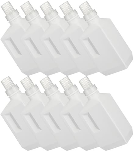 Abaodam 5 Pièces Bouteille à Lessive Flacon pour Lessive Liquide Liquide Bouteilles Vides Étanches Flacon de Lotion Simple