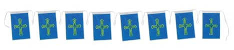 Bolsa Bandera Plástico, 50 Metros de Longitud, Cada Bandera 20x30 Cm, DIsponible Doble Cara y Una Cara (Asturias)