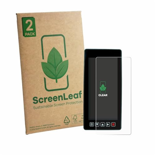 ScreenLeaf 2 Stück Schutzfolie für Dystopiaworld Bike Computer [nachhaltiger Displayschutz, Folie, transparent, kratzfest]