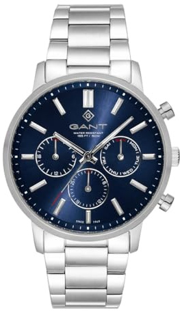 GANT Easthill Day-Date Herrenuhr 42,5 mm Edelstahl Seiko Quarz