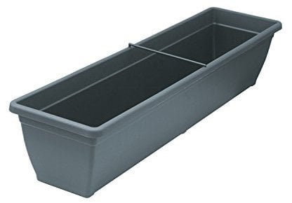 geli Thermo Plastic Fioriera Toscana in plastica, colori: antracite 38; lunghezza: 100 cm