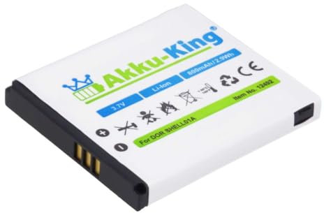 Akku-King Akku kompatibel mit Doro SHELL01A - Li-Ion 800mAh - für PhoneEasy 409, 409GSM, 410, 410GSM, 605, 605GSM, 610, 610GSM, 611, Care Clamshell
