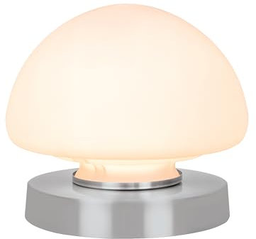 Anika Touch Control Table Lamp / 3 Way Dimmable Settings/Dome Shape with Silver Base/Bedside Light, Living Room, Desk Lamp, Reading Light