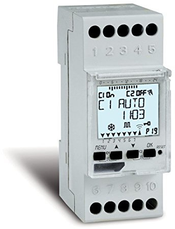 Perry 1IO3090 Interruttore Orario Giornaliero Annuale, Bianco