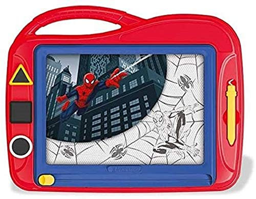 Clementoni Spider Zaubertafel Marvel Spiderman - magnetische Maltafel zum Zeichnen und Malen - Lösch-& wiederverwendbar mit 3 Schablonen - Kreativspielzeug für Kinder ab 4 Jahren 15109