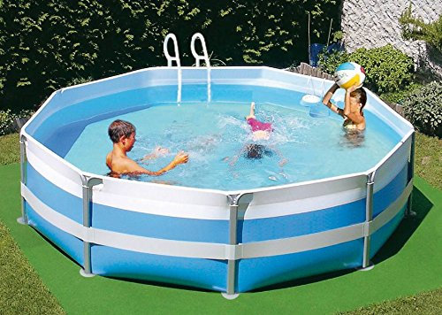 NewPlast - Piscina Bahamas 350 Dim 350X100 Con Filtro Cartuccia E Accessori