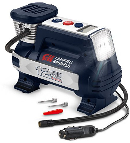 Powerhouse Digital Inflator, Portable Compressor, Auto Shut-Off, 12V 100 PSI & Safety Light (Campbell Hausfeld AF011400)