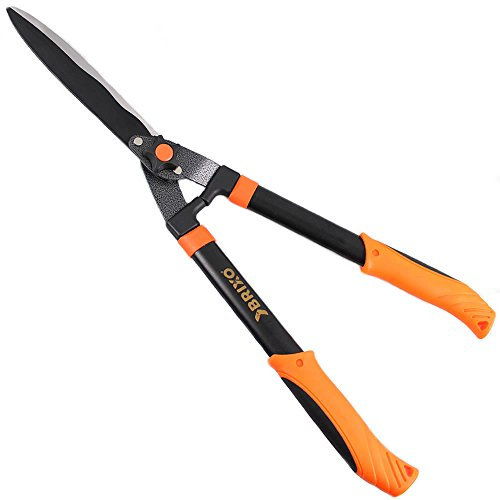 BRIXO Schere für Hecke Steel verstellbar 55 cm mit Griffen aus Edelstahl