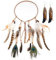Indianer Stirnband, Czemo Indian Hippie Boho Feder Stirnband Tassel Haarband Pfauenfeder Stirnband für Damen