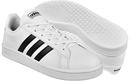 Adidas Grand Court Base, Scarpe da Ginnastica Donna, Blu (Cloud White Core Black Core Black), 38 EU