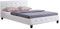Polsterbett Kingston Bettgestell 140 x 200 cm Doppelbett Designbett mit Strasssteinen inklusive Lattenrost Lederimitat in weiß