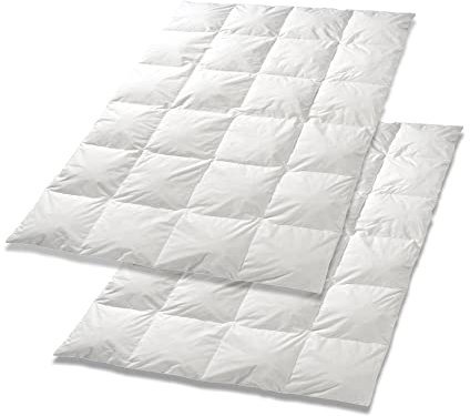 GMD Living 2er Set Premium Feder-Ganzjahresdecke Madrid, Größe:135 x 200 cm