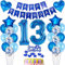 deko 13. geburtstag Junge deko blau ballon 13. geburtstag deko Junge Tortendeko 13 Geburtstag dekoration Junge geburtstagsdeko 13 jahre Junge kuchen deko 13 geburtstags luftballon 13 deko