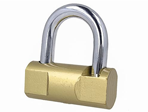 Lucchetto Ottone, Con 3 Chiavi Inclusi, Lucchetto Antiscasso, Robusto e Antifurto Per Serratura Garage Capannoni Cancelli Armadi Furgoni (40mm 140g)
