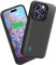 Sitong Battery Case for iPhone 14 Pro Max, 6000mAh Rechargeable Extended Battery Charging Charger Case, Add 100% Extra Juice (6.7 Inches) Black