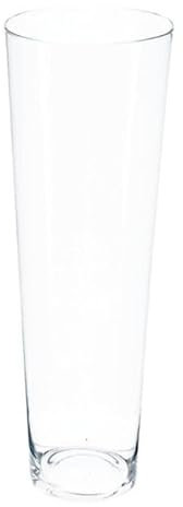 Paris Prix Atmosphera Créateur d'intérieur - Vase en Verre Conique 50cm Transparent