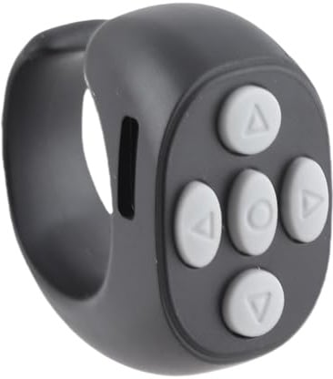 TikTok Remote Control Ring APP Page Turner, Anello di Scorrimento Bluetooth Otturatore della Fotocamera Selfie Registrazione Video Telecomando per per Tablet Cellulare