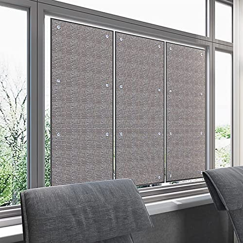 Verdunkelungsfolie Balkon Fensterfolie,Kältewasserdichte UV-Schutz Sonnenschutzfolie,Glasdächer Reflektierende Scheibentönungsfolie,Doppelte Aluminium Isolierfolie Thermofolie (140x250cm/55''x98'')