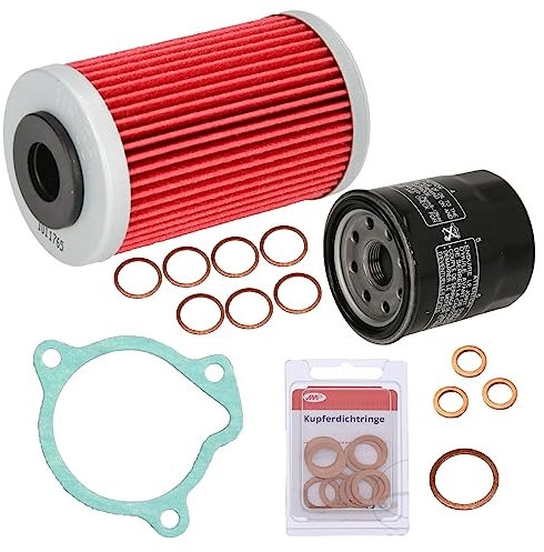 Service Kit Ölfilter Dichtungen Ölwechsel für KTM LC4 400-660 Supermoto EXC SMC Duke Inspektionskit