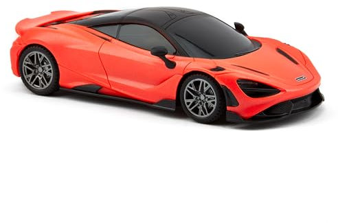 CMJ RC Cars McLaren 765LT Orange 2.4Ghz 1:24 scale with Working LED Lights, Radio Controlled Supercar