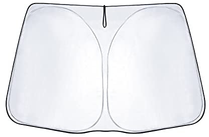 BIBIBO Cubierta de parabrisas para Mazda CX-3, cubierta de coche compatible con Mazda CX-3 DK desde 2015, parasol para coche plegable, parasol anti-UV