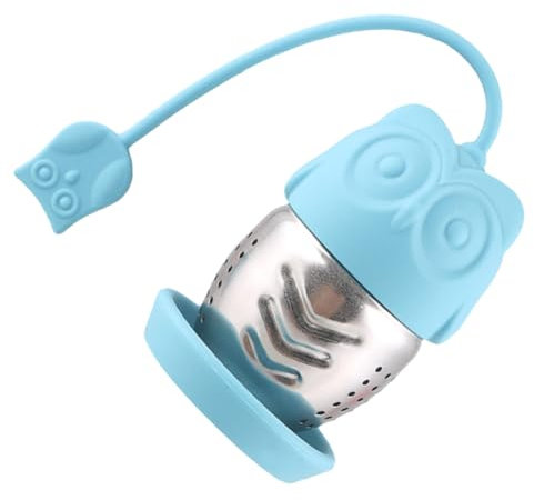 OUNONA Edelstahl Teesieb Eule Mit Deckel Teefilter Für Losen Tee Spülmaschinenfest Einzigartiges Design Teefilter Für Teetassen Und Teeschalen
