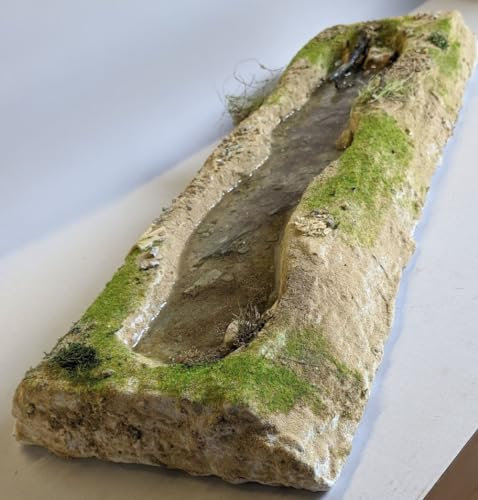 Bachlauf Jordan 50 cm, Bach Fluss Gewässer Krippenzubehör Krippenbau Krippenstall Landschaft Modellbau