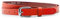 Ab-BELT & BAG 2cm Damen Gürtel aus Leder, Jeans Ledergürtel HRS-03 (Rot, 125cm Gesamtlänge 140cm)