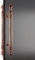 European Style Commercial Rose Gold Stainless Steel Door Handle for Wood and Glass Doors 60cm (23 5/20.3 cm) x 20cm, Includes All Mounting Hardware
