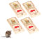 Pack of 4 Wooden Mouse Traps for Indoor Use Durable and Reusable Little Mouse Traps