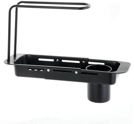 Mlllokfki Küchenspüle-, Schwammhalter-, Geschirr-Trockengestell, Edelstahl-Abtropfgestell, erweiterbares Spülbecken-, Theken-Geschirr-, abnehmbares Halter-Gestell, Küchen-Trockengestell, Spü